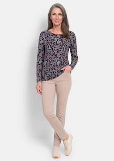 T-shirt à manches longues avec motif cachemire thumbnail 2