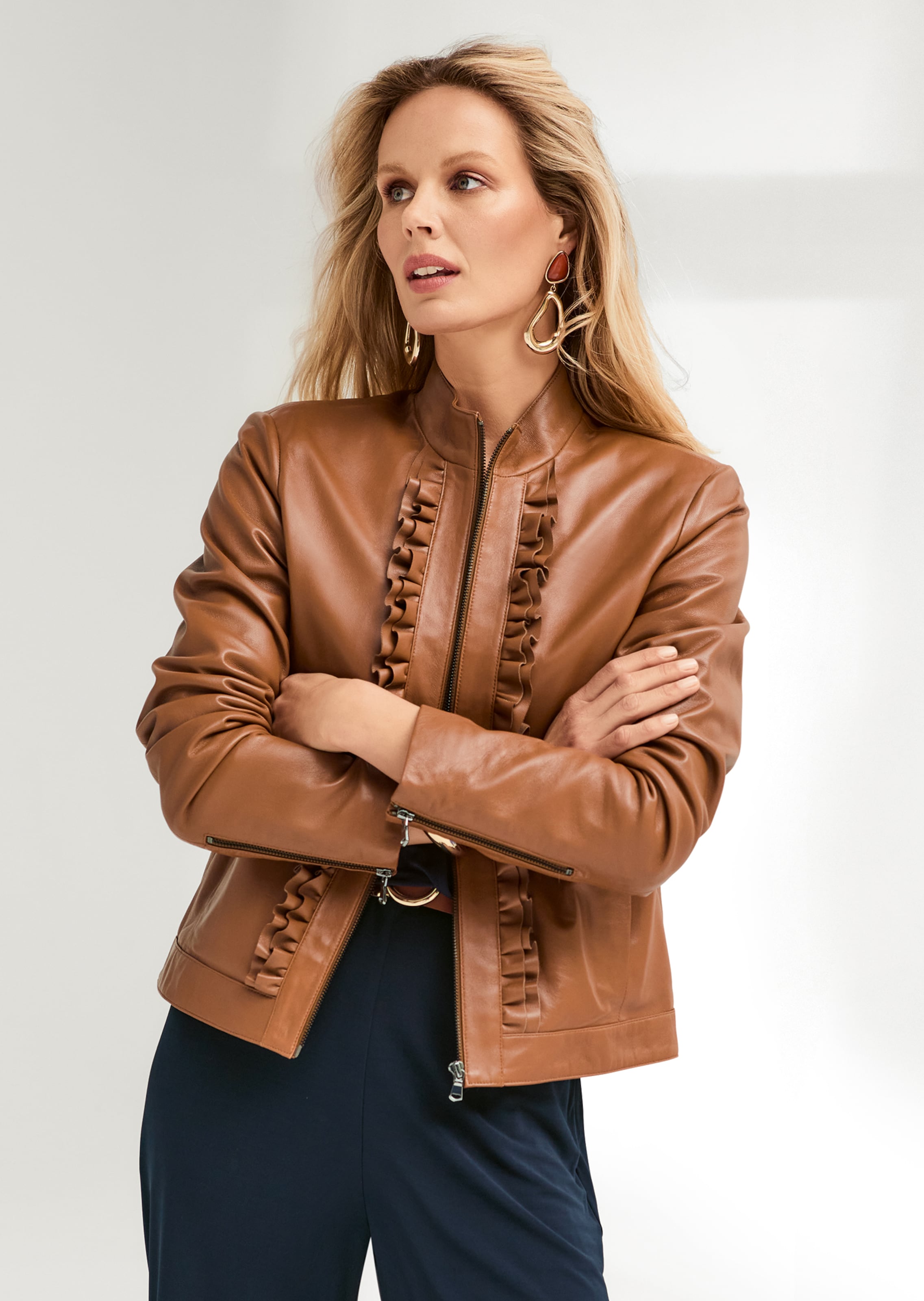 Lederjacke aus Lammnappa
