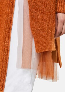 Lange Rippstrickjacke thumbnail 6