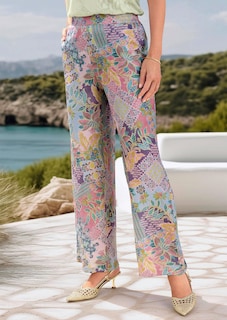 Weite Hose VERA aus Viskose-Satin thumbnail 7
