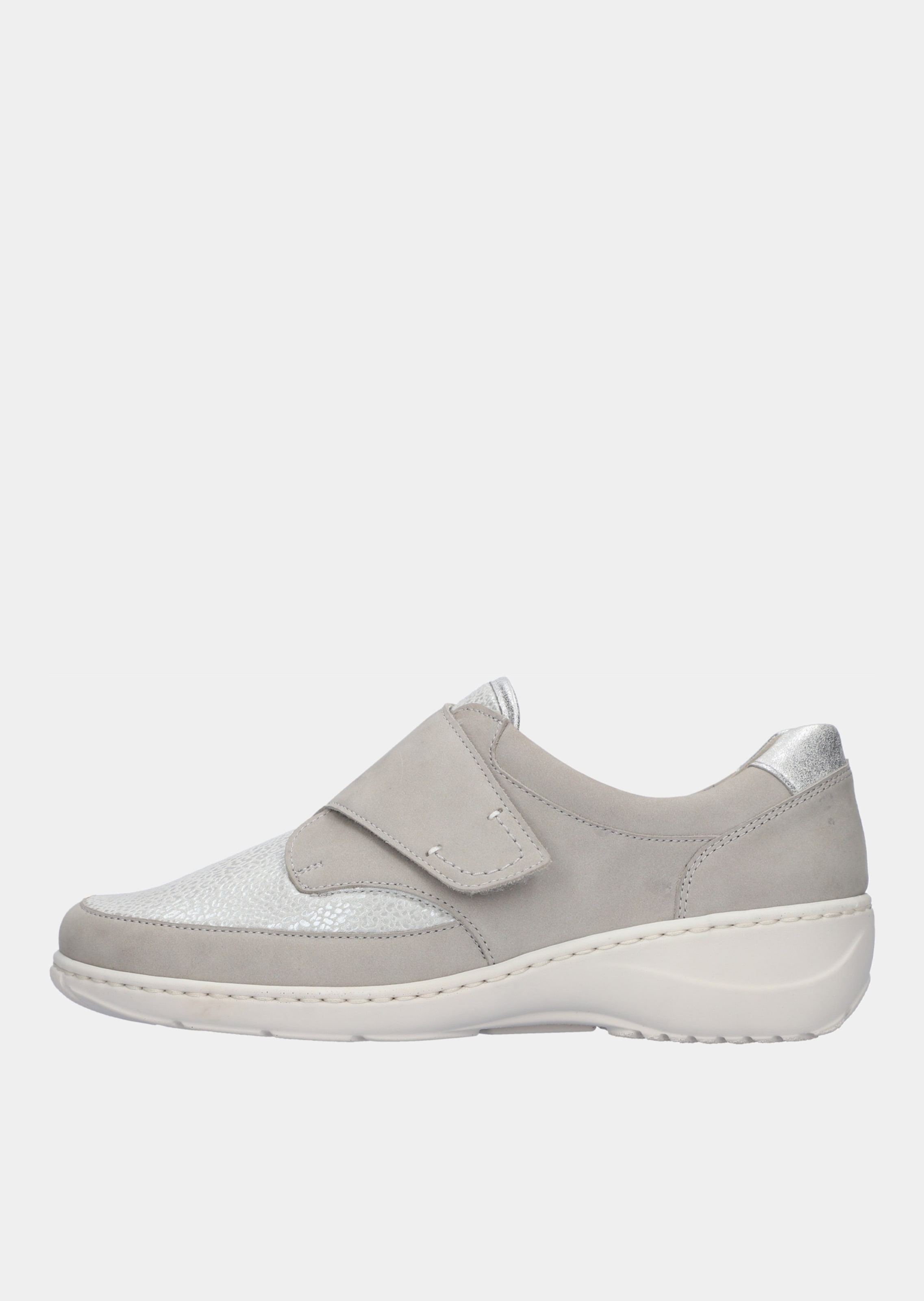 Slipper aus Leder und Textil