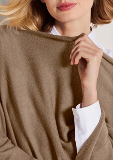 Kaschmir-Poncho mit V-Ausschnitt thumbnail 6