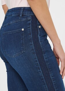 Schlanke Stretch-Jeans mit seitlicher Dekoration thumbnail 6