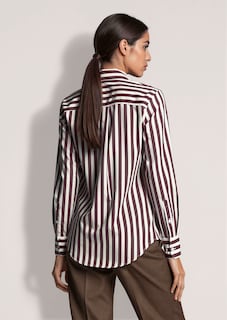 Katoenen blouse met strepen thumbnail 4
