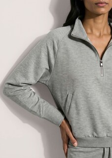 Sweatshirt mit Stehkragen und Zipper thumbnail 6