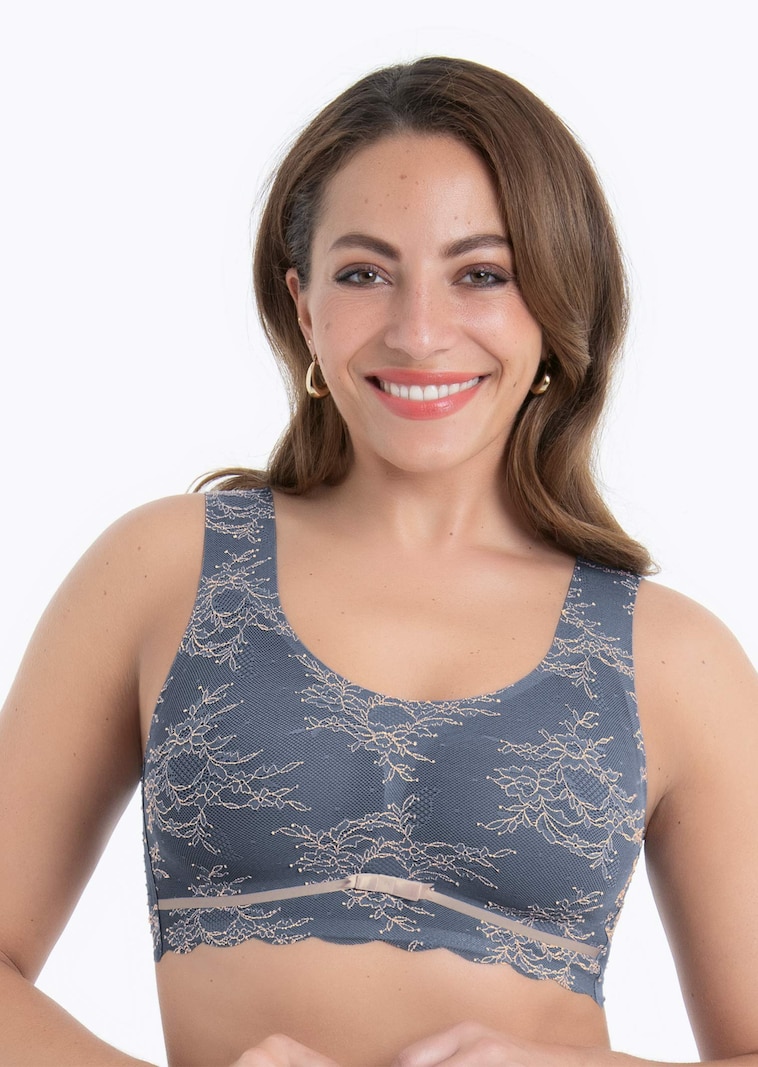 Bralette van bloemenkant