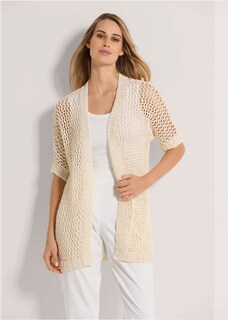 Lange Strickjacke mit Glanz-Effekt thumbnail 2