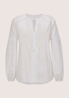 Rundhals-Bluse mit Spitze thumbnail 7