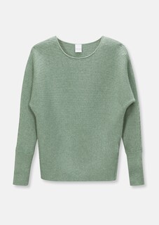 Round neck jumper with batwing sleeves thumbnail 7