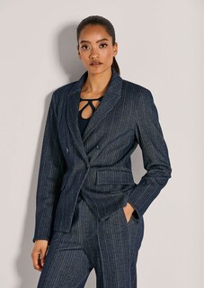 Zweireihiger Blazer in edlem Muster-Mix thumbnail 2