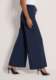 Lässige Jerseyhose mit weitem Bein thumbnail 4