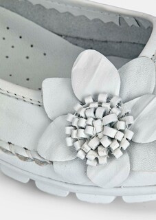 Ballerina aus Leder mit Blumenornament thumbnail 3