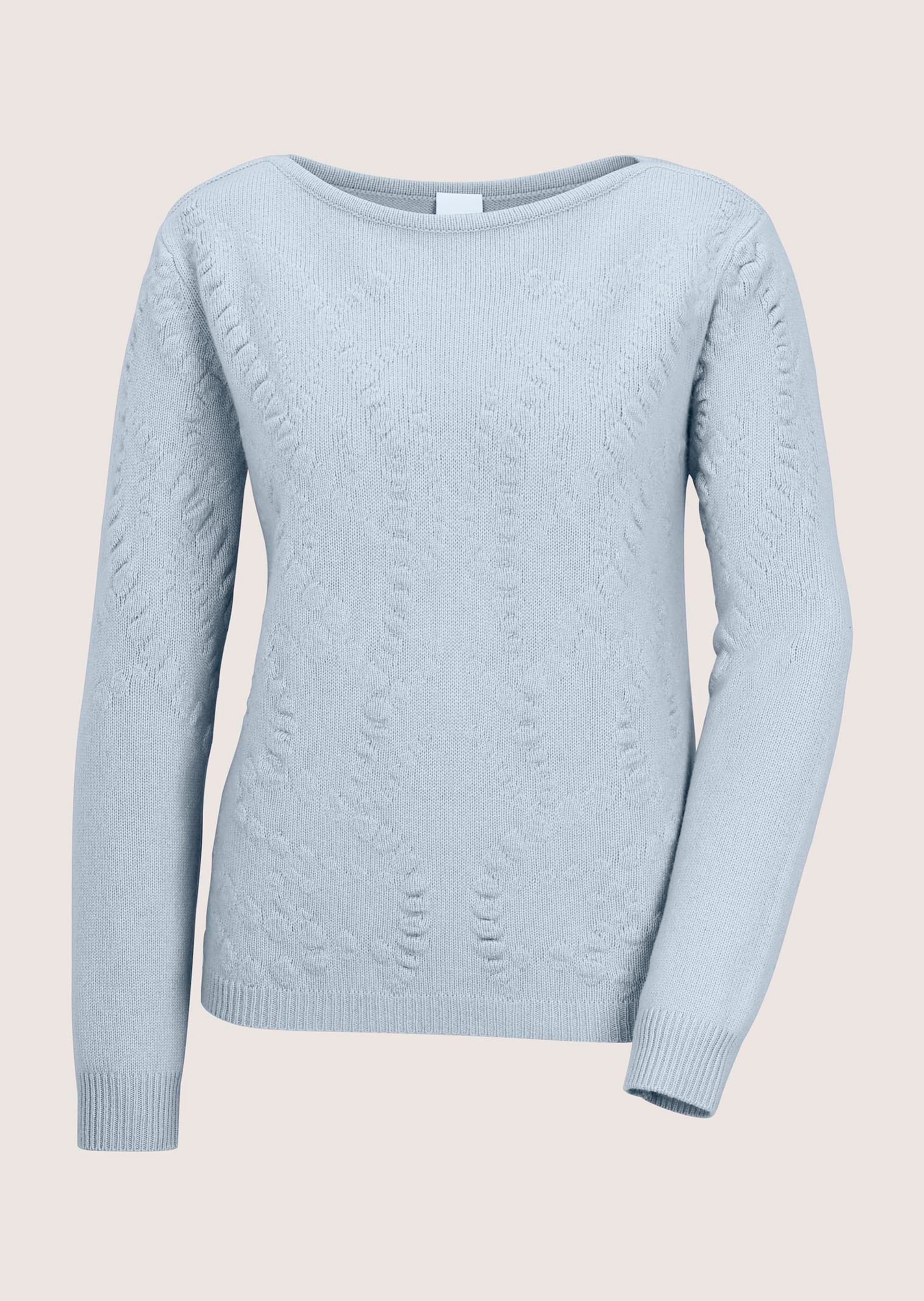 Jumper with cashmere and textured knit