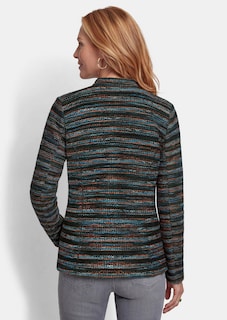 Jacke aus Jersey in Bouclé-Optik thumbnail 3