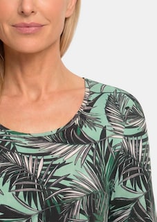 Viskoseshirt mit Palmenprint thumbnail 5