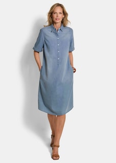 Robe aspect jean, en pur coton thumbnail 2