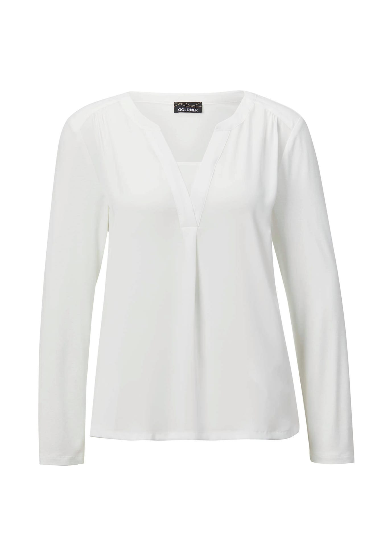 Élégante blouse en jersey et mousseline