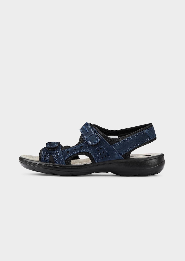 Leder-Sandalen mit Klettverschluss