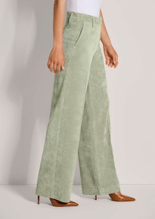 Weite Cordhose mit Bügelfalten thumbnail 5