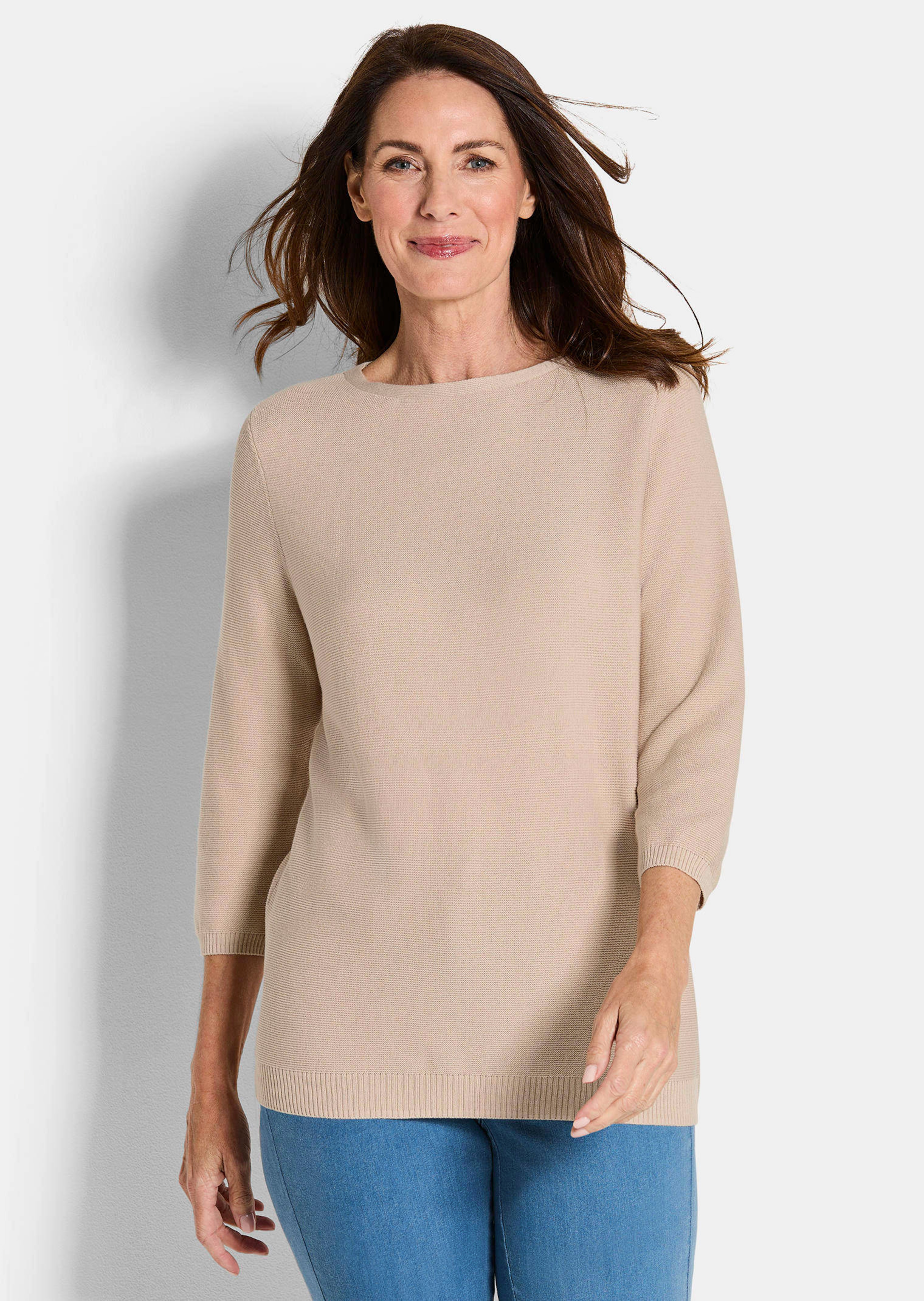 Pull en tricot fin pur coton