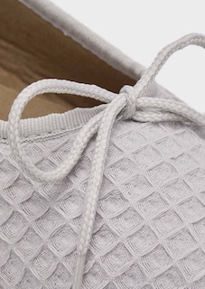 Pantoufles ballerines en coton thumbnail 3