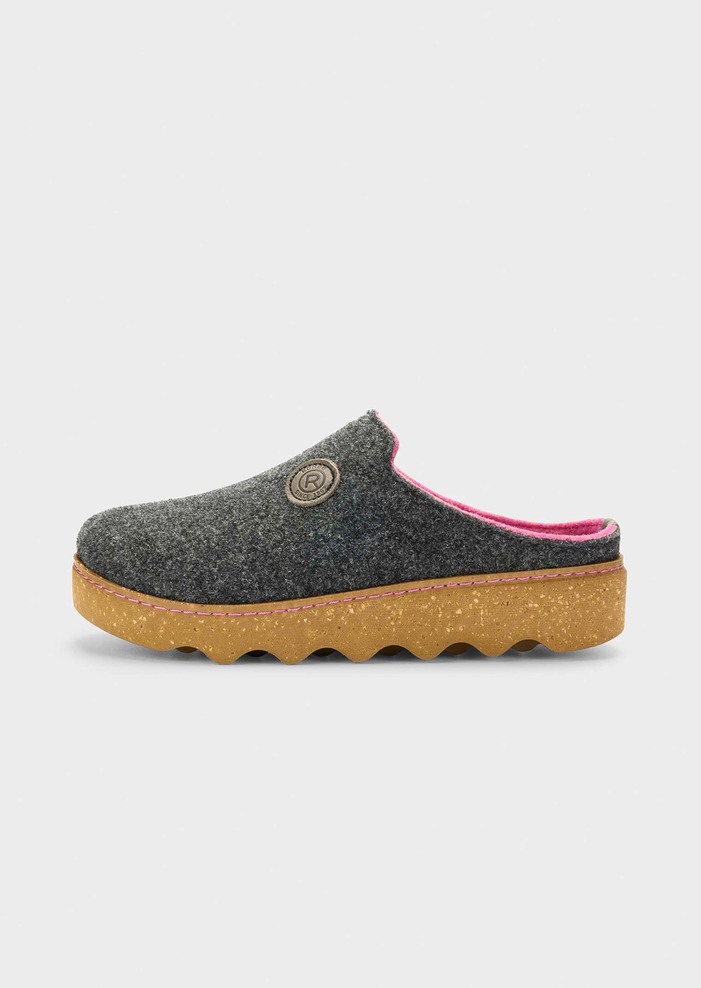 Filzpantoffeln mit Wechselfussbett