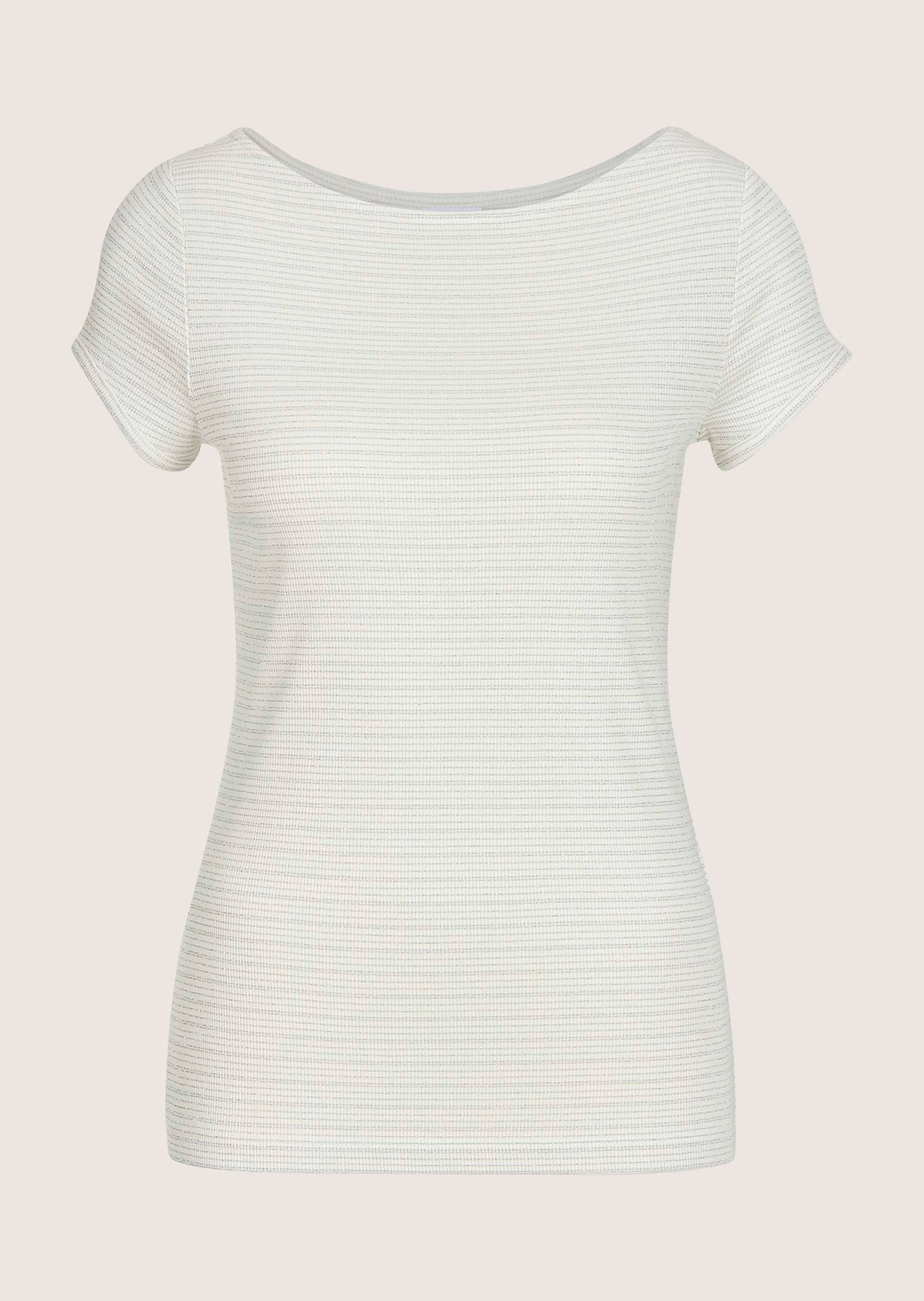 Shirt met glansgaren