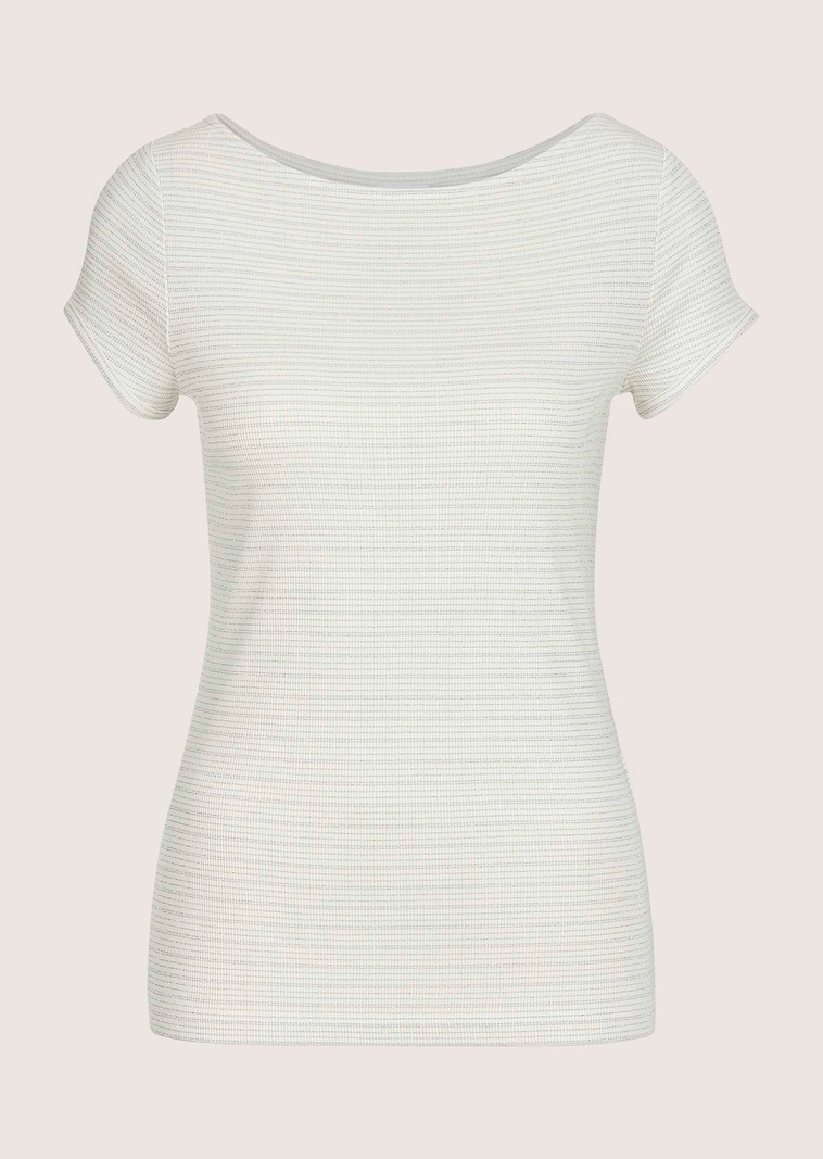 Shirt met glansgaren