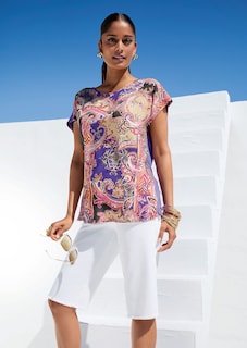 Shirtbluse mit Unikat-Print thumbnail 1