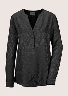 Lange Jacquard-Bluse thumbnail 7