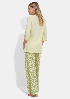 Pyjama mit dezentem Animal Print thumbnail 2