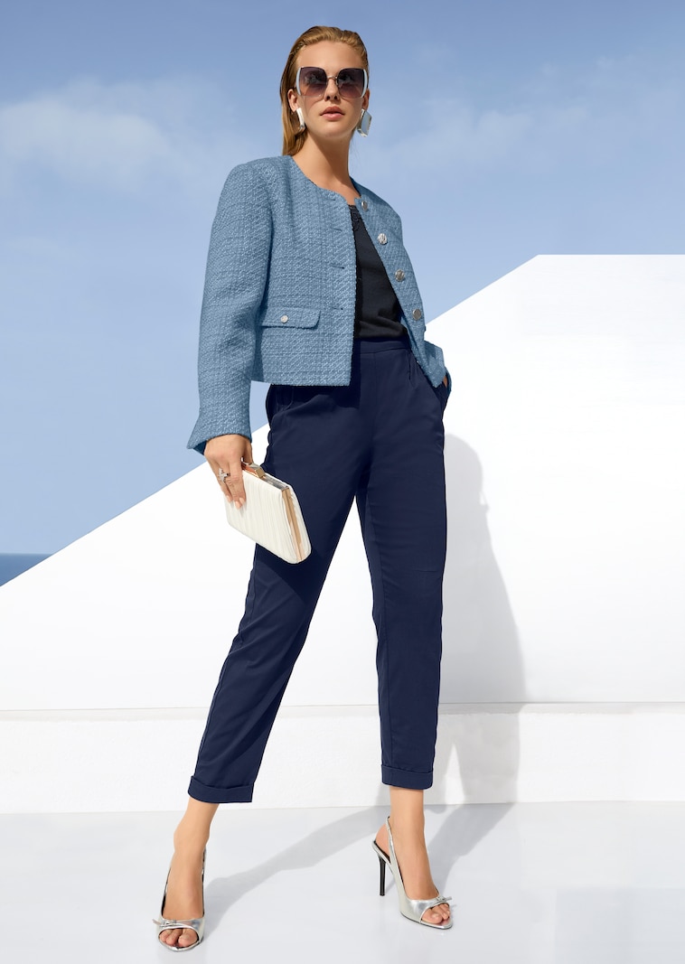 Korte tweed blazer