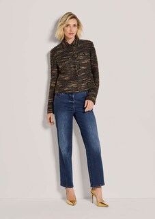 Tweed-Blazer mit Boxy-Cut thumbnail 3