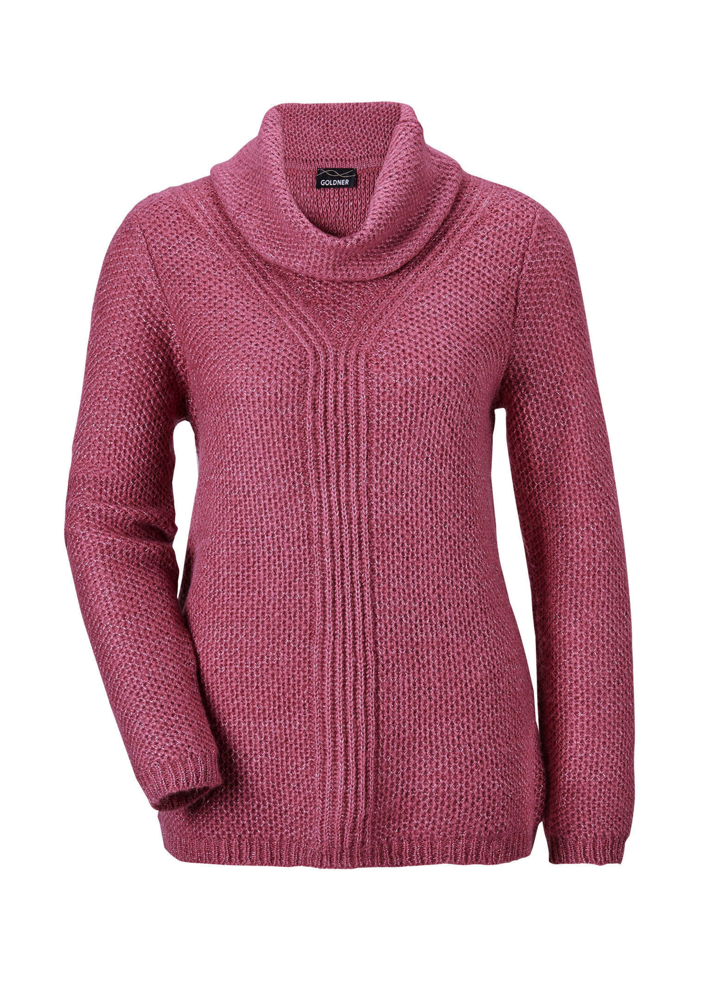 Tricot pullover met interessante structuur en glittergaren