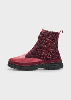 Stiefeletten mit Reissverschluss und Blumenmuster thumbnail 4