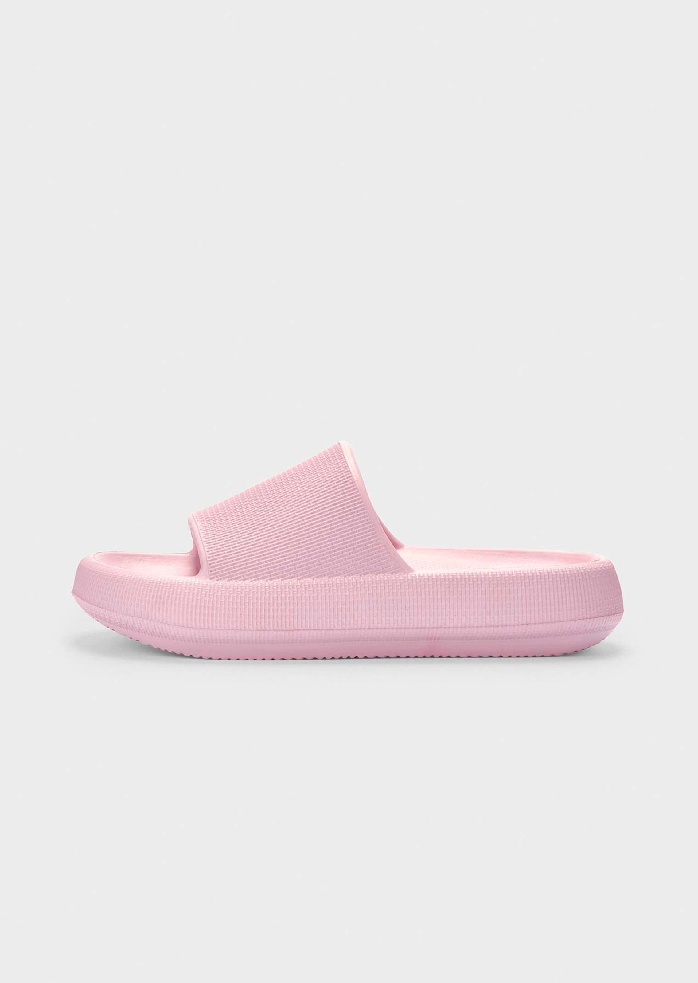 Badslippers met zool met grip