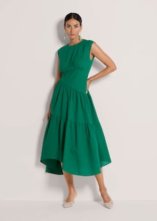 Baumwollkleid mit Stufenrock thumbnail 3