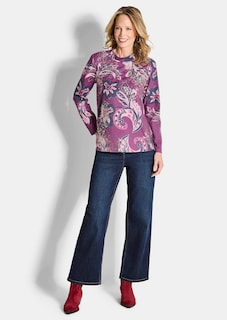 Sweatshirt met paisleymotief thumbnail 2