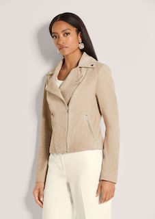 Kid suede biker jacket thumbnail 2