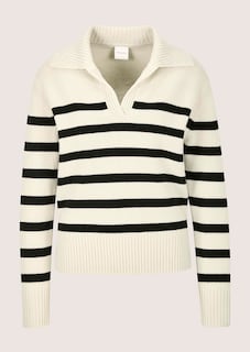Pull rayé avec col polo thumbnail 7