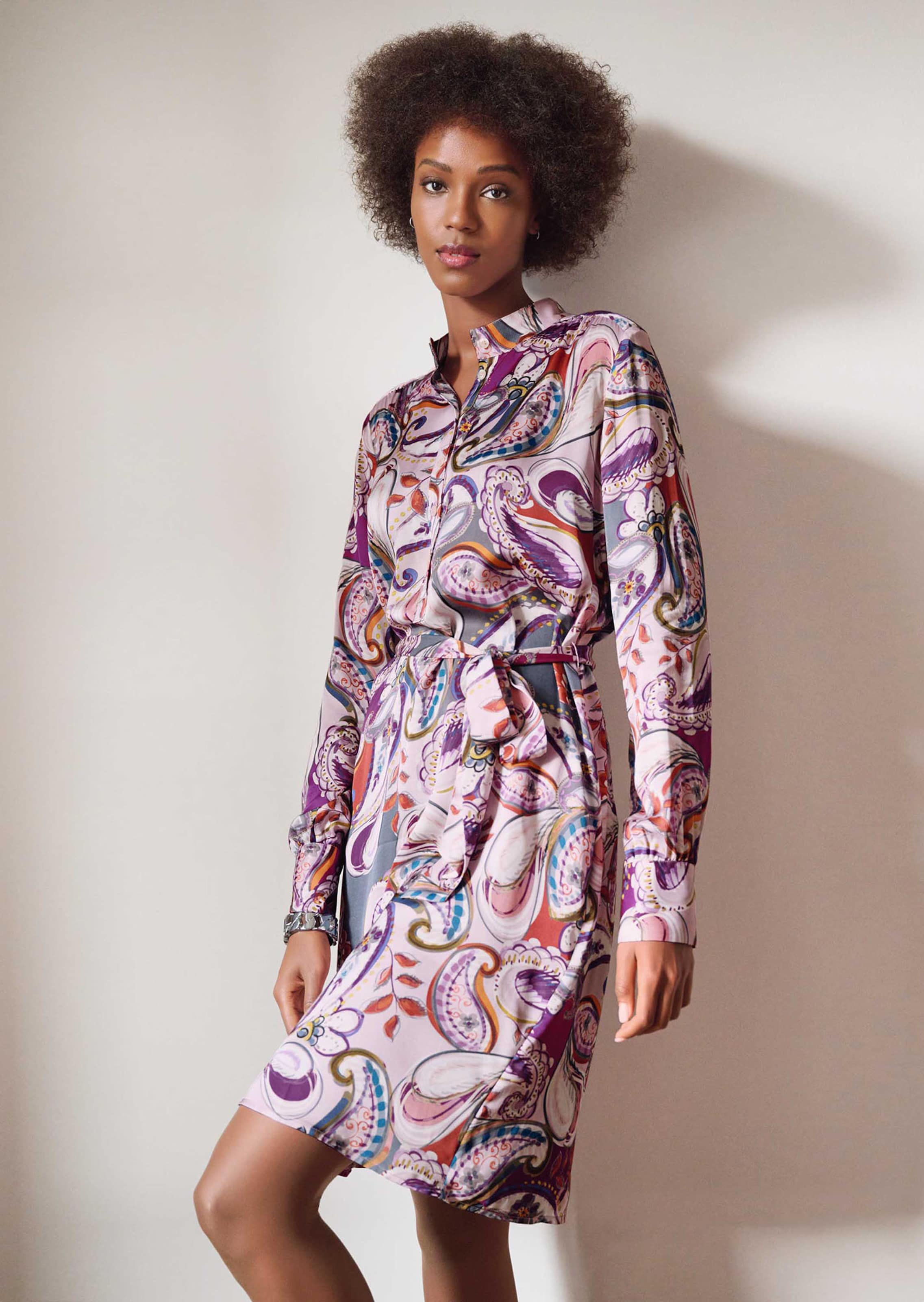 Paisley-Kleid aus Viskose