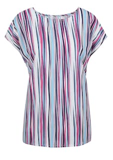 Druckbluse mit Streifendruck thumbnail 6
