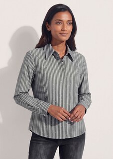 Blouse with stripes and rhinestones thumbnail 2