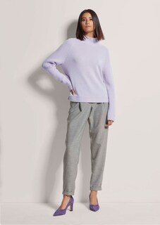 Short high-neck jumper with cashmere thumbnail 3