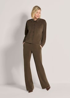 Oversize Hemdbluse mit aufgesetzten Taschen thumbnail 3
