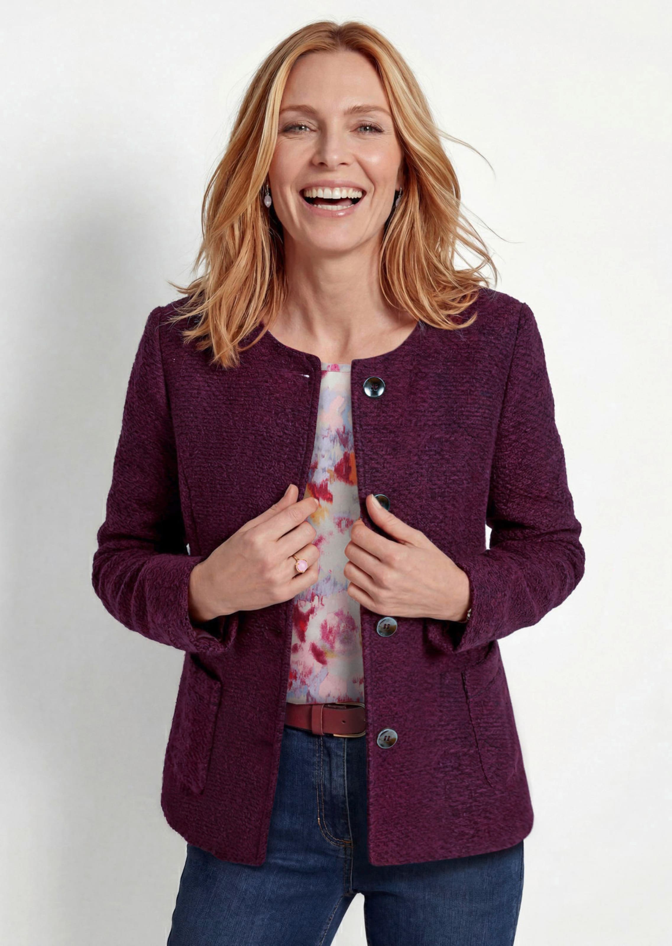Blazer féminin à l'aspect bouclette