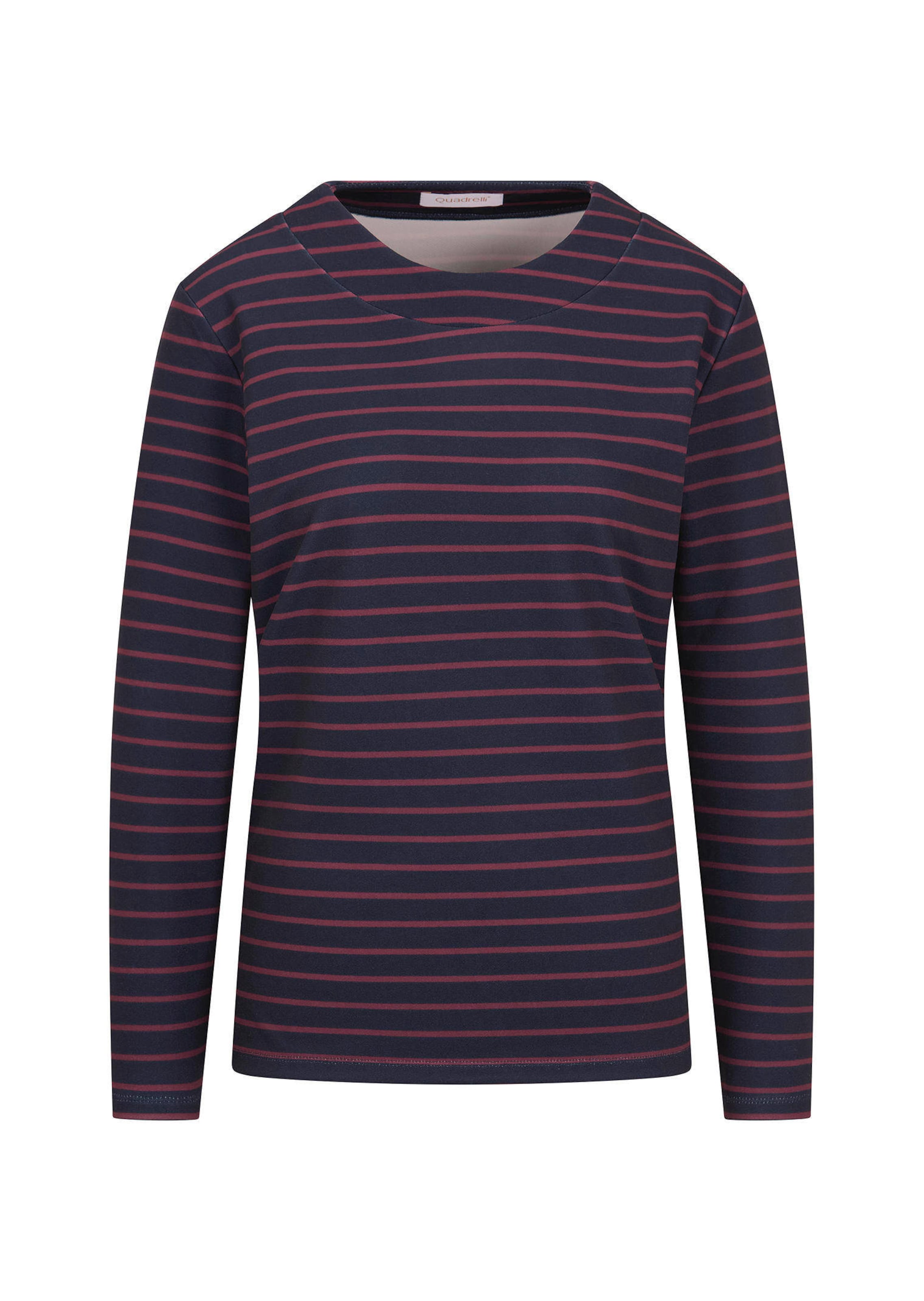 Onderhoudsarm gestreept shirt met ronde hals