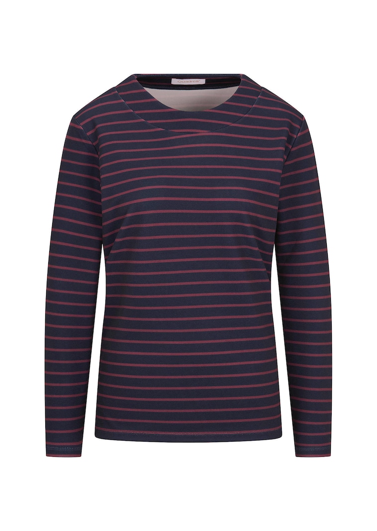Pflegeleichtes Ringelshirt mit Rundhals