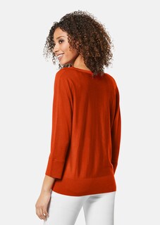 Jumper with V-neck and 3/4 sleeves thumbnail 4