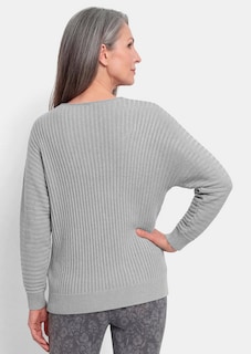 Weicher Strickpullover mit Glanzgarn thumbnail 3